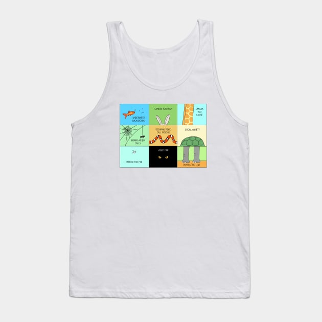 Animals on video call Tank Top by milkyprint